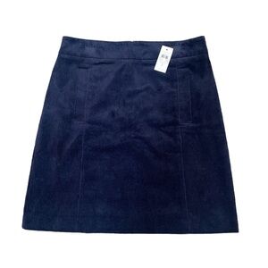ANN TAYLOR FACTORY NWT Women’s Blue Velvet Skirt - Size 2